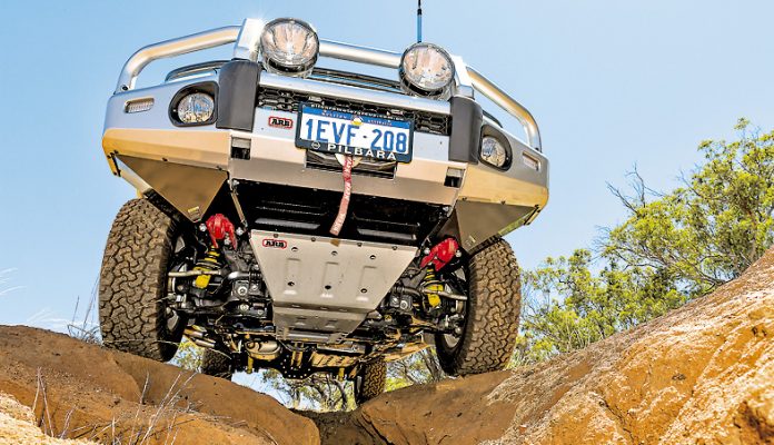 A 4wd seen from below